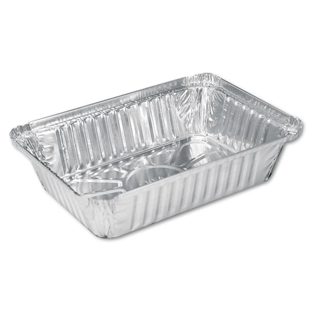 Hfa Aluminum Oblong Pan, 2.25 lb Capacity, 5.94 x 8.44 x 1.81, Silver, 500PK 206230